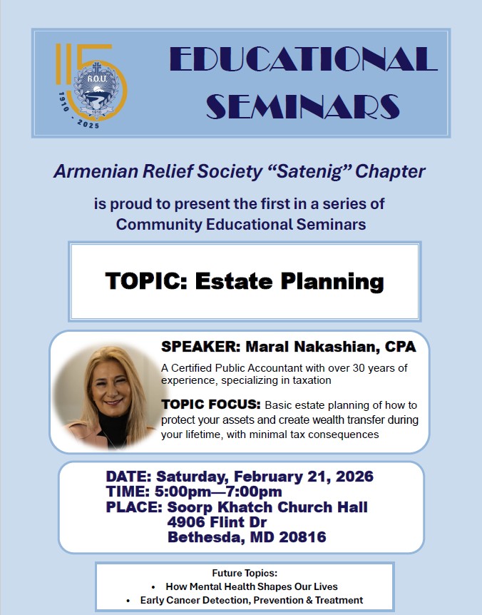 Educational Seminar – Estate Planning