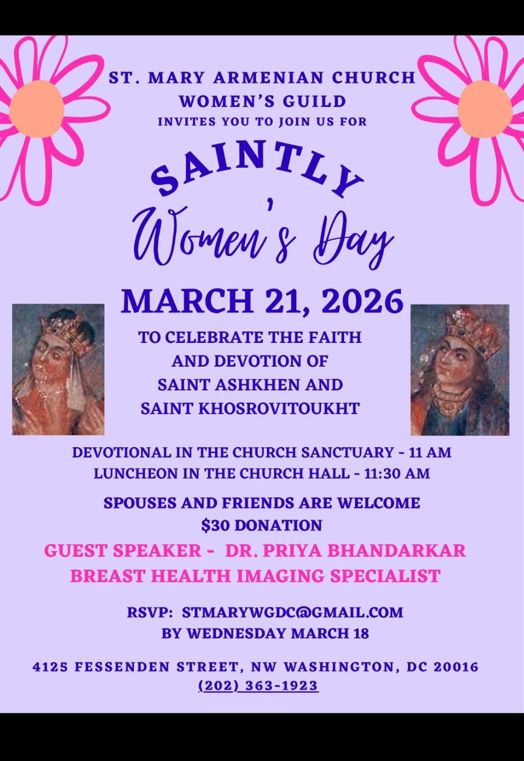 Saintly Women’s Day
