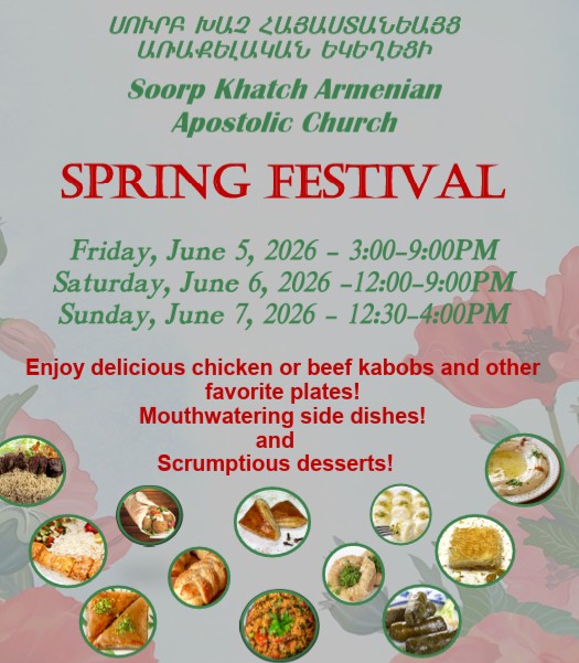 Spring Food Festival at Soorp Khatch Church