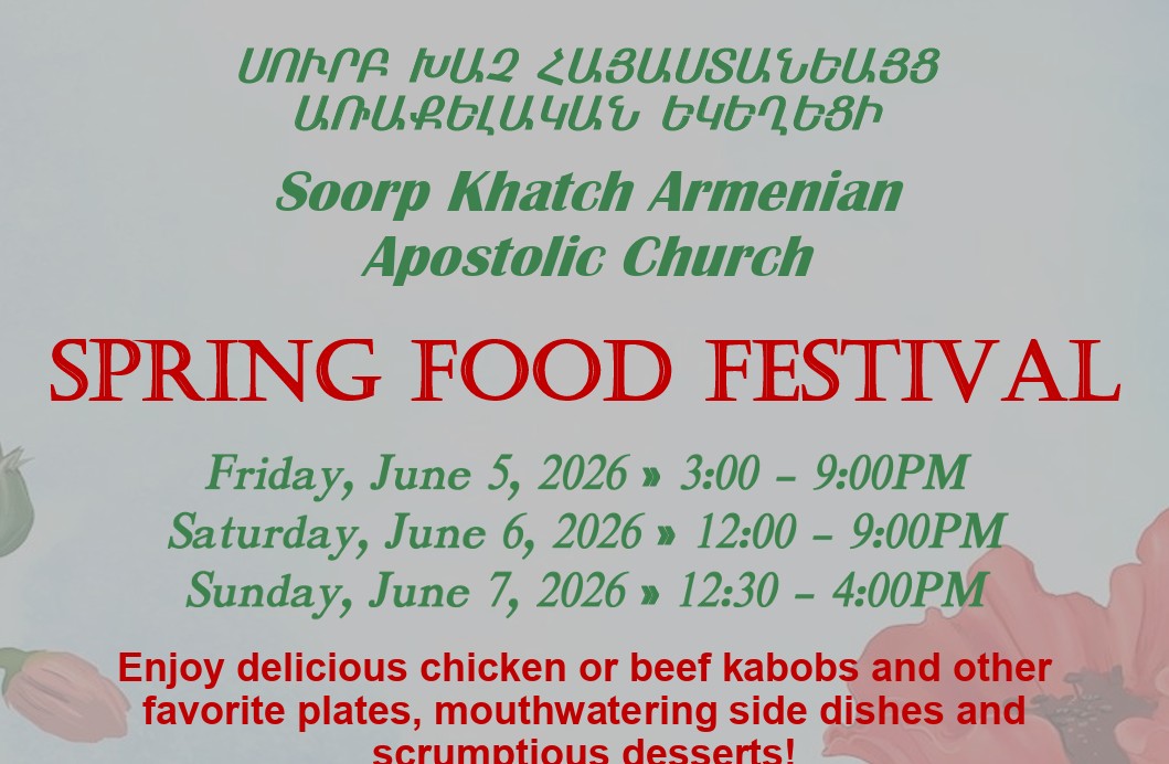 Spring Food Festival at Soorp Khatch Church