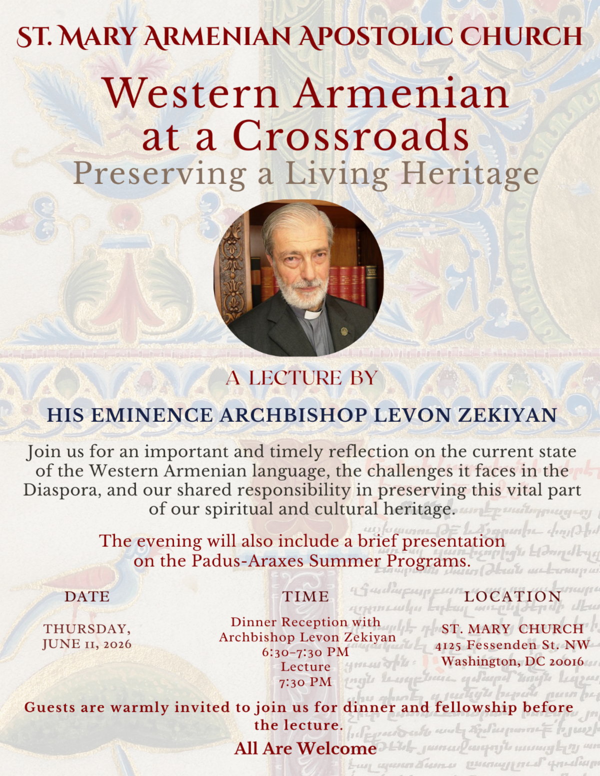 Lecture – Western Armenian at a Crossroads